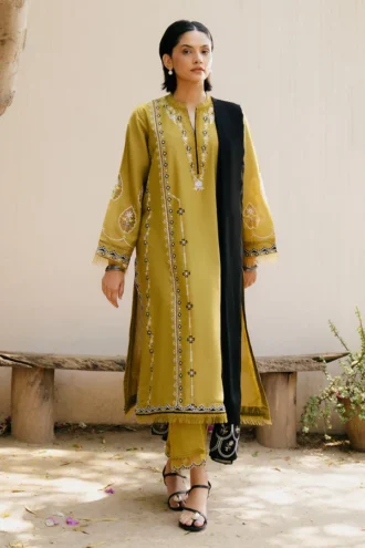 ZARA SHAHJAHAN | Unstitched Dhanak 3pcs | SI-F-53