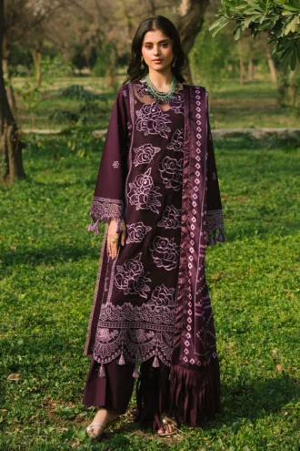 MAHNUR | Unstitched Dhanak 3pcs | SI-F-57