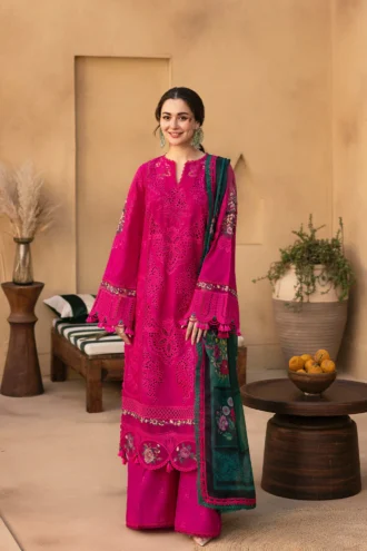 SAIRA RIZWAN | Unstitched Dhanak 3pcs | SI-F-17