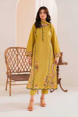 VINTAGE | Unstitched Dhanak 3pcs | SI-F-36