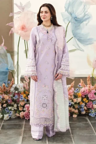 QALAMKAR | Unstitched d=Dhanak 3pcs | SI-F-51