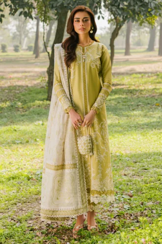 3 Peice EMB Lawn | SI-F-26